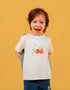 Kids Organic Cotton Shoulder‑Button Graphic T‑Shirt