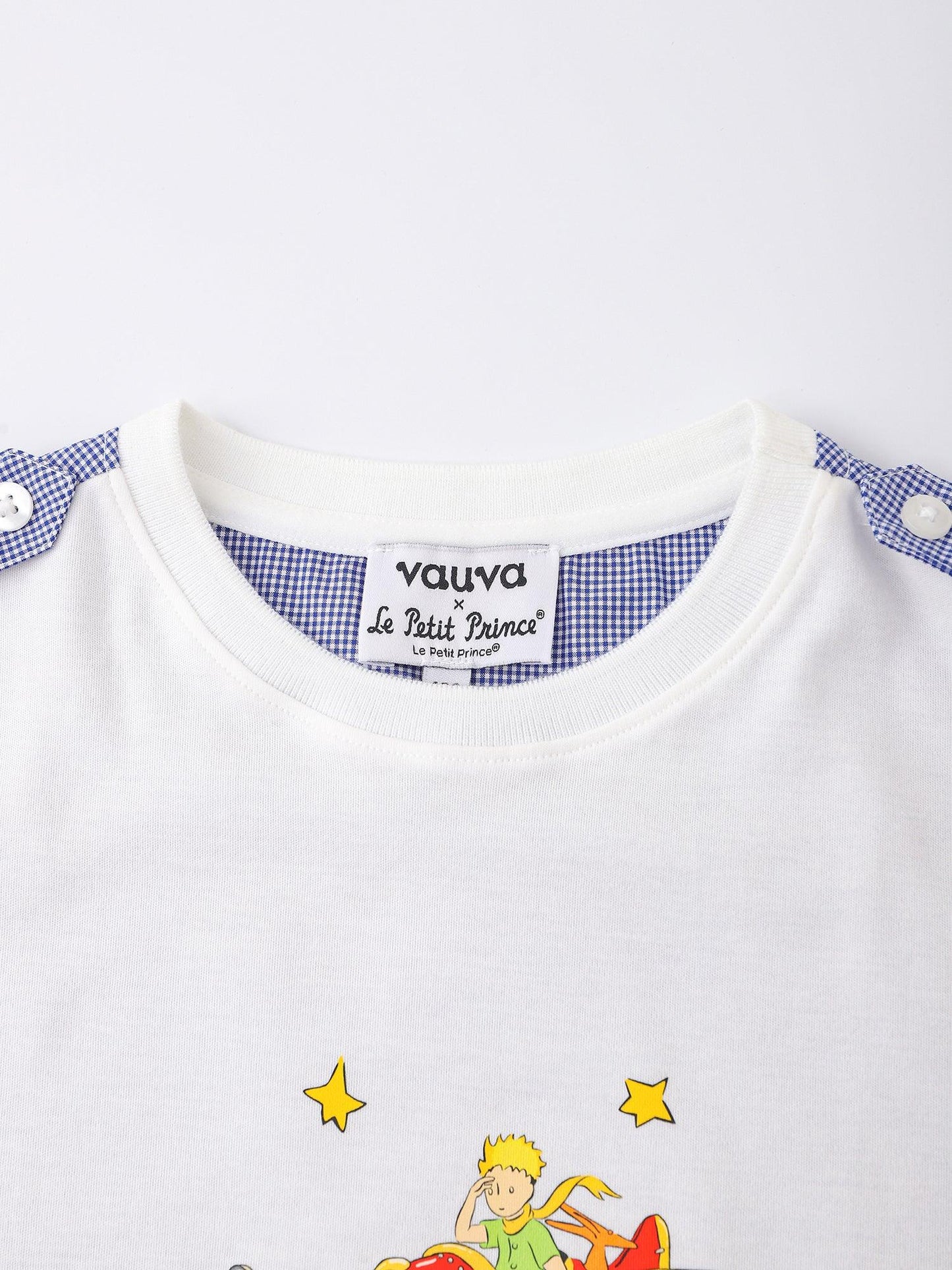 Kids Organic Cotton Shoulder‑Button Graphic T‑Shirt