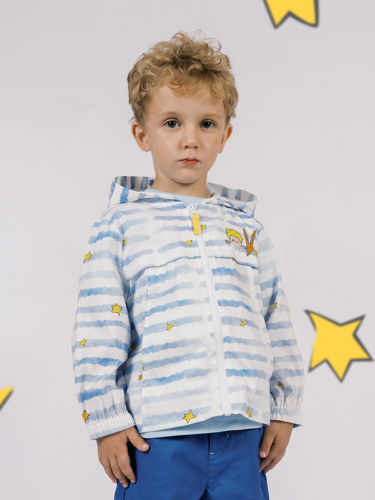 Boys Stripes Hooded Jacket