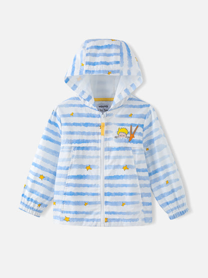 Boys Stripes Hooded Jacket