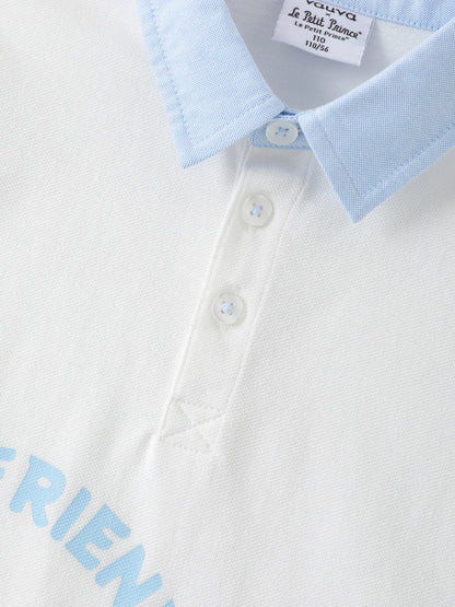 Boys Printed Polo Shirt