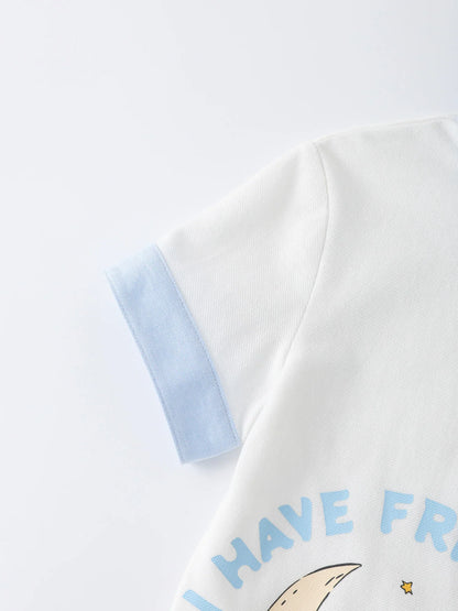 Boys Printed Polo Shirt