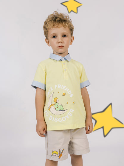 Boys Printed Polo Shirt