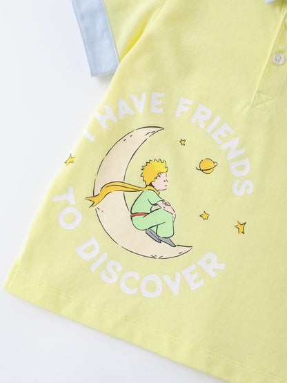 Boys Printed Polo Shirt
