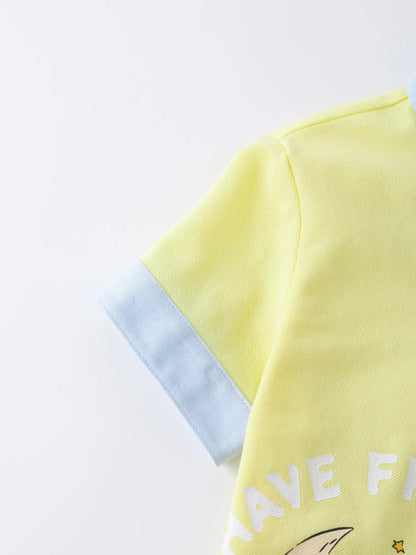Boys Printed Polo Shirt