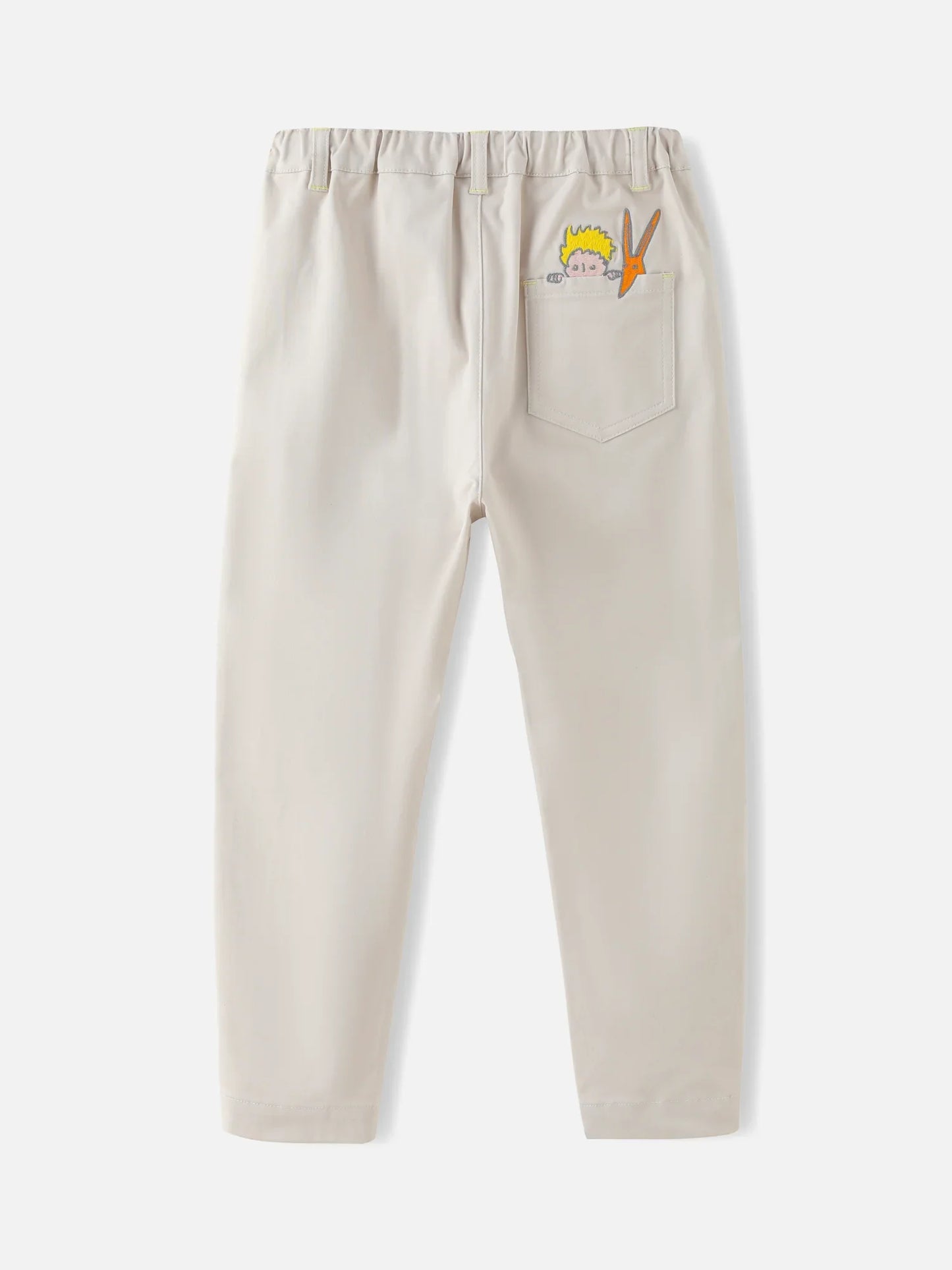 Boys Embroidery Slim Fit Pants