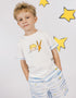 Boys Two Tone Print Tee