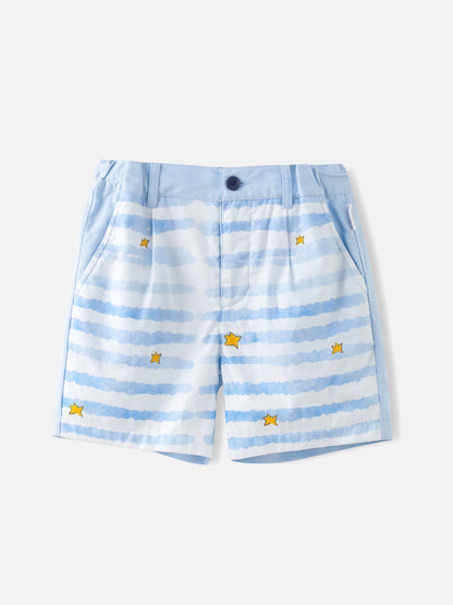 Boys Stripes Bermuda Shorts