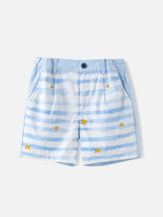 Boys Stripes Bermuda Shorts