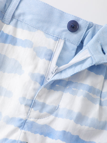 Boys Stripes Bermuda Shorts