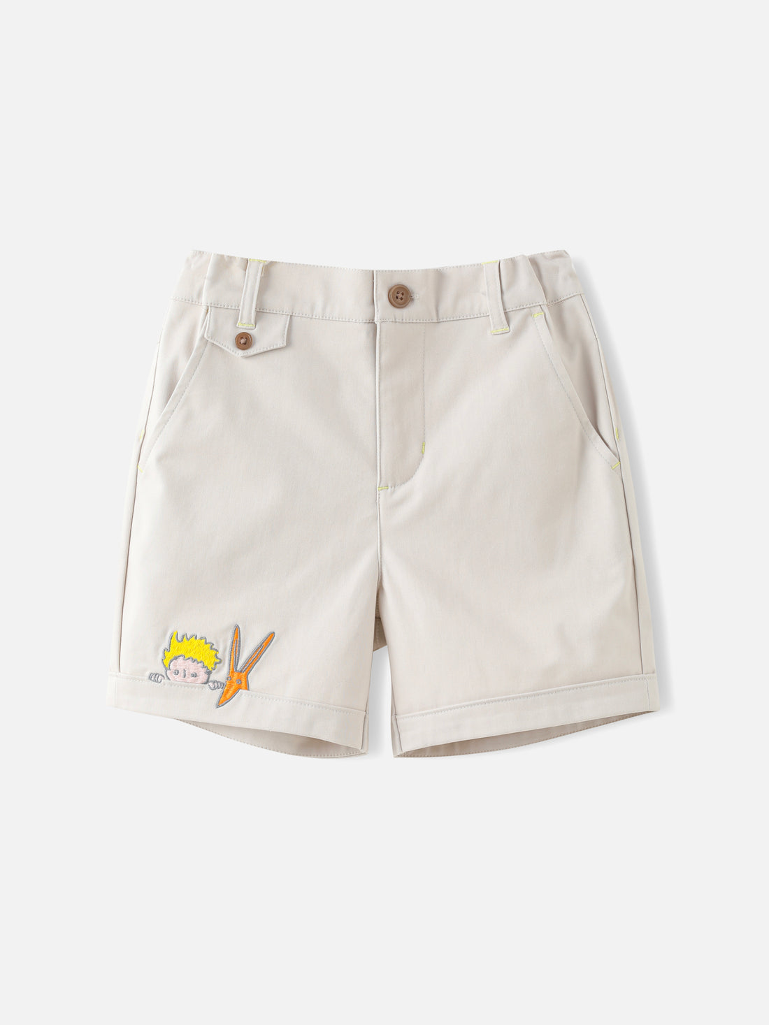 Boys Embroidery Bermuda Shorts