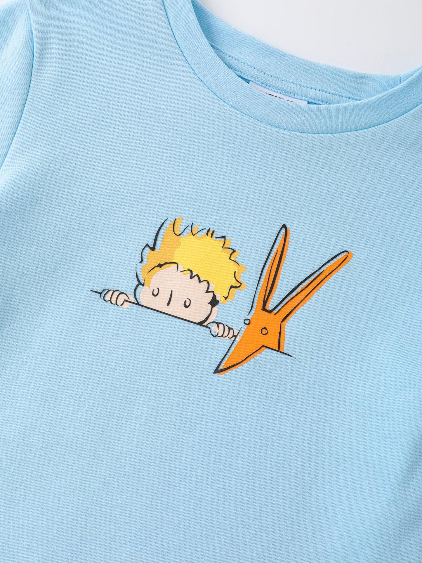 Boys Two Tone Print Tee