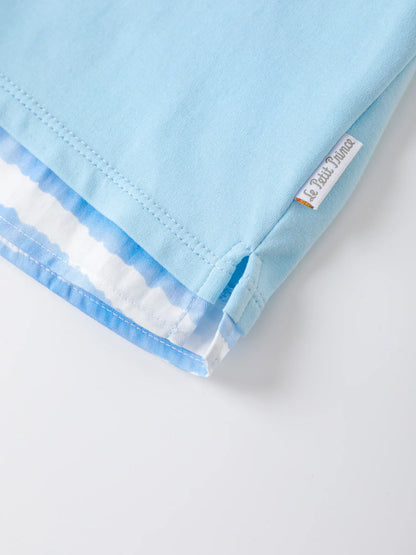 Boys Two Tone Print Tee