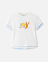 Boys Two Tone Print Tee