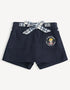 Kids Embroidered Bow‑Detail Shorts
