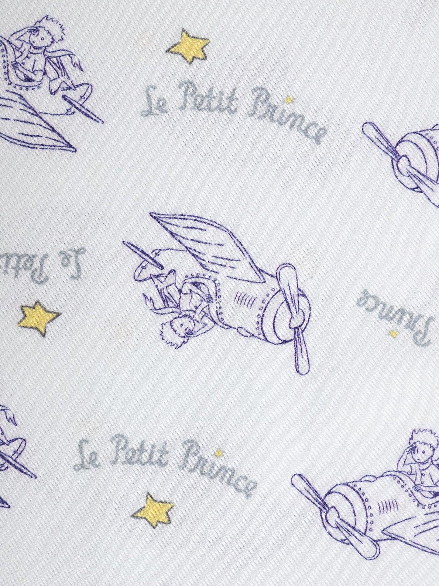 Kids V‑Neck Layered‑Look Polo Dress with All‑Over Print