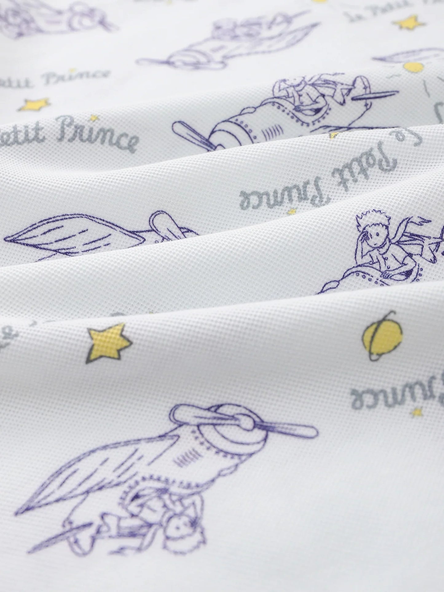 Kids V‑Neck Layered‑Look Polo Dress with All‑Over Print