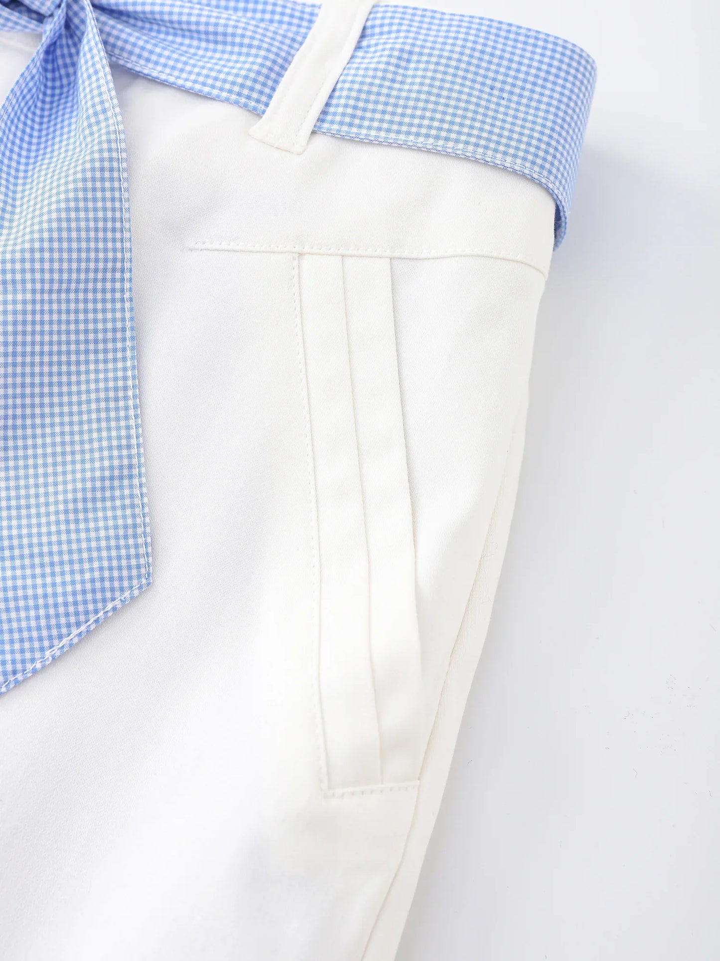 Girls’ Star‑Embroidered Tie‑Waist Wide‑Leg Pants