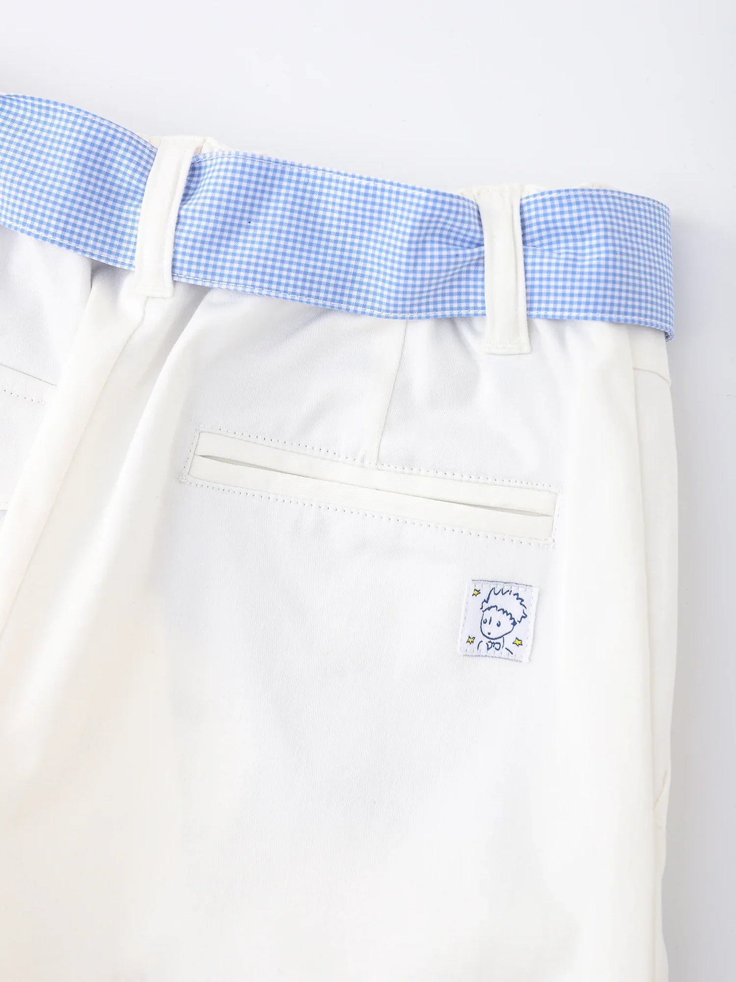 Girls’ Star‑Embroidered Tie‑Waist Wide‑Leg Pants