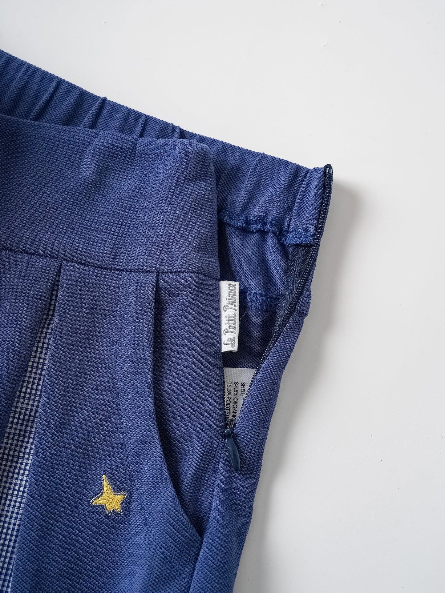 Kids Pleated Skort Shorts with Star Embroidery