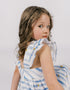 Girls Stripy Ruffle Dress
