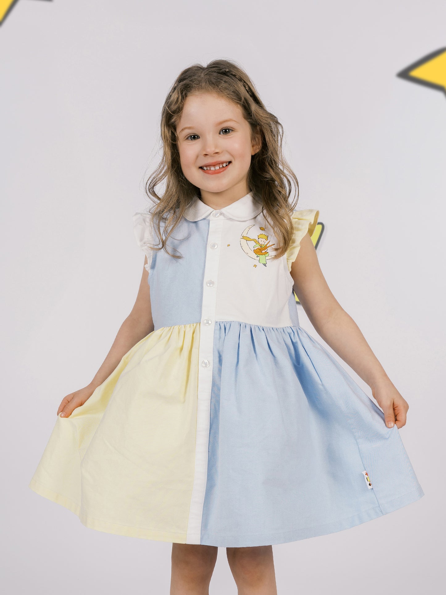 Girls Color Blocked Dress