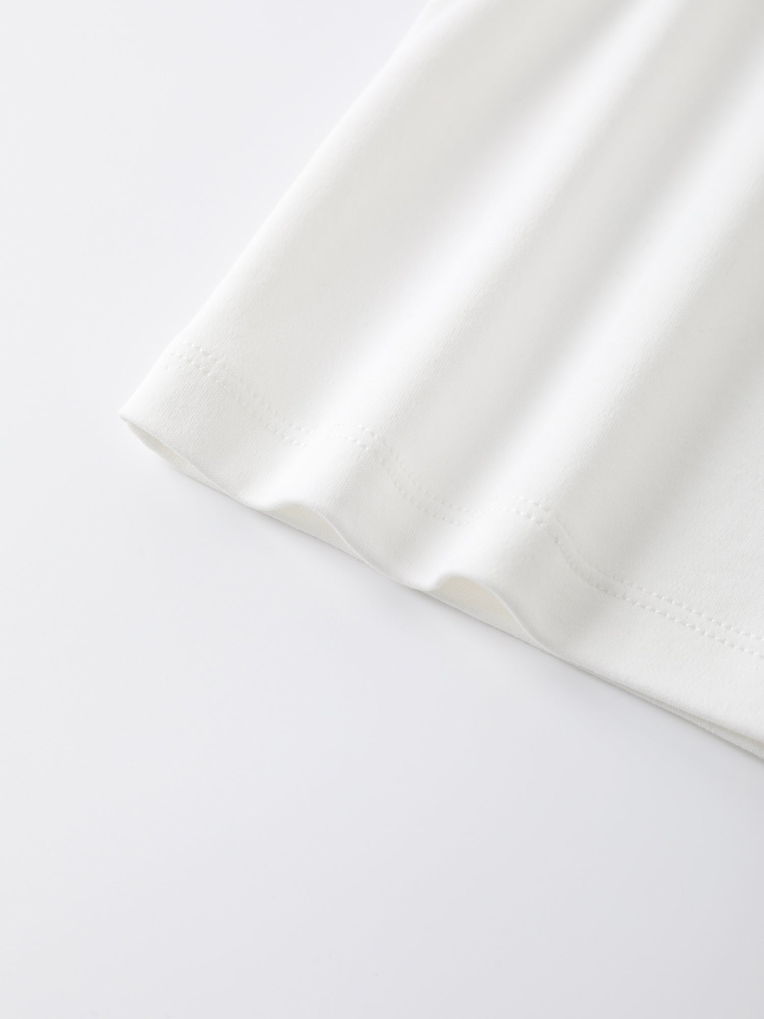 Girls Pleated Collar Print Tee