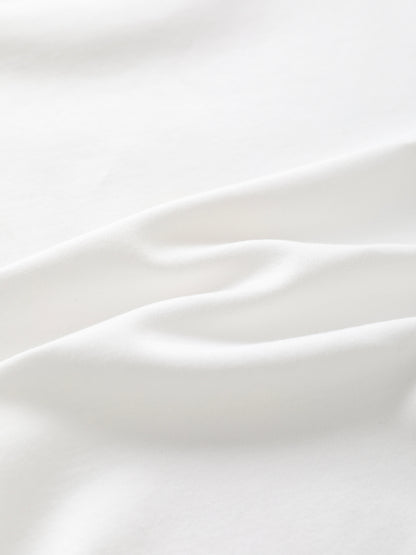 Girls Pleated Collar Print Tee