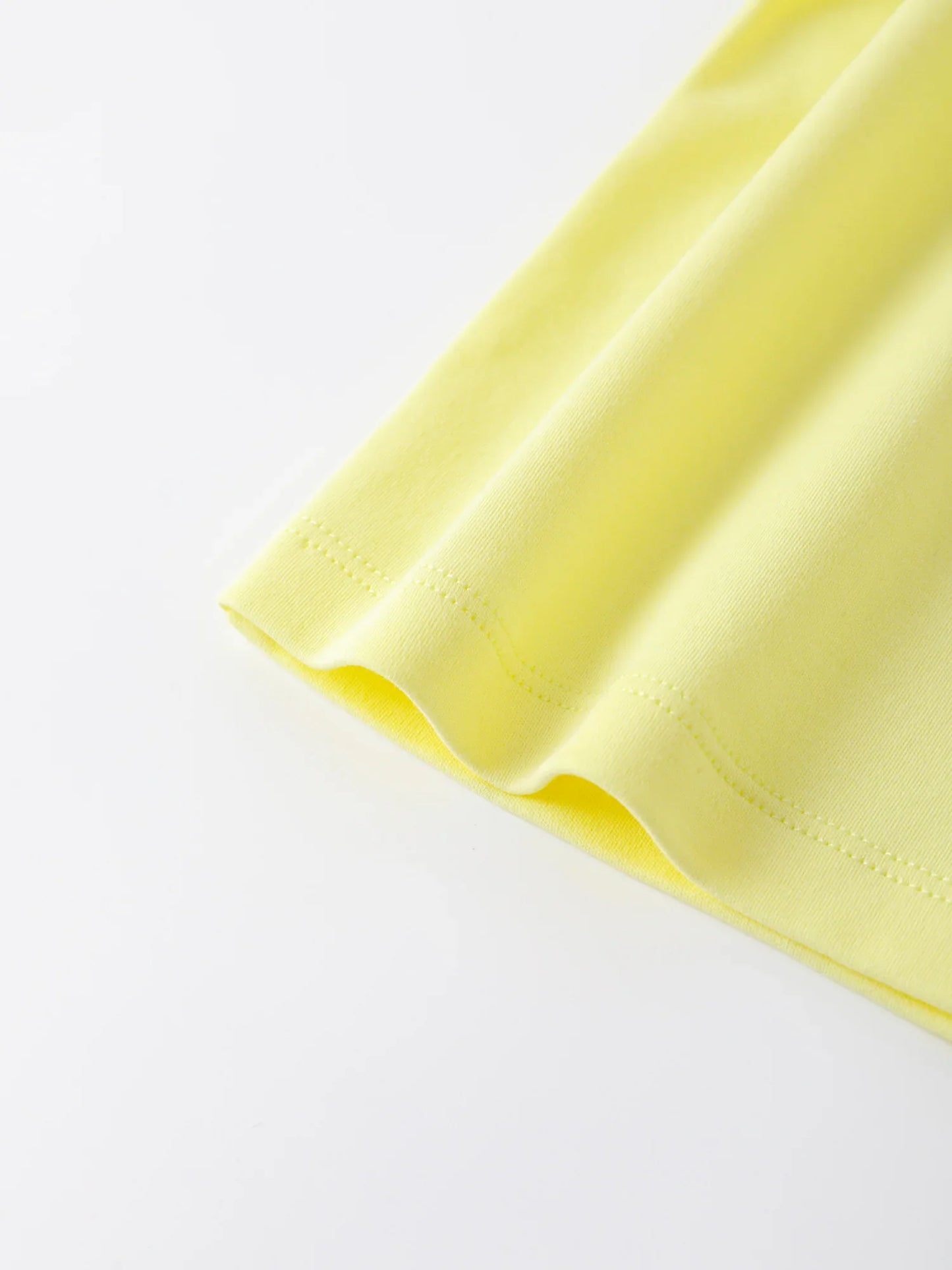 Girls Pleated Collar Print Tee
