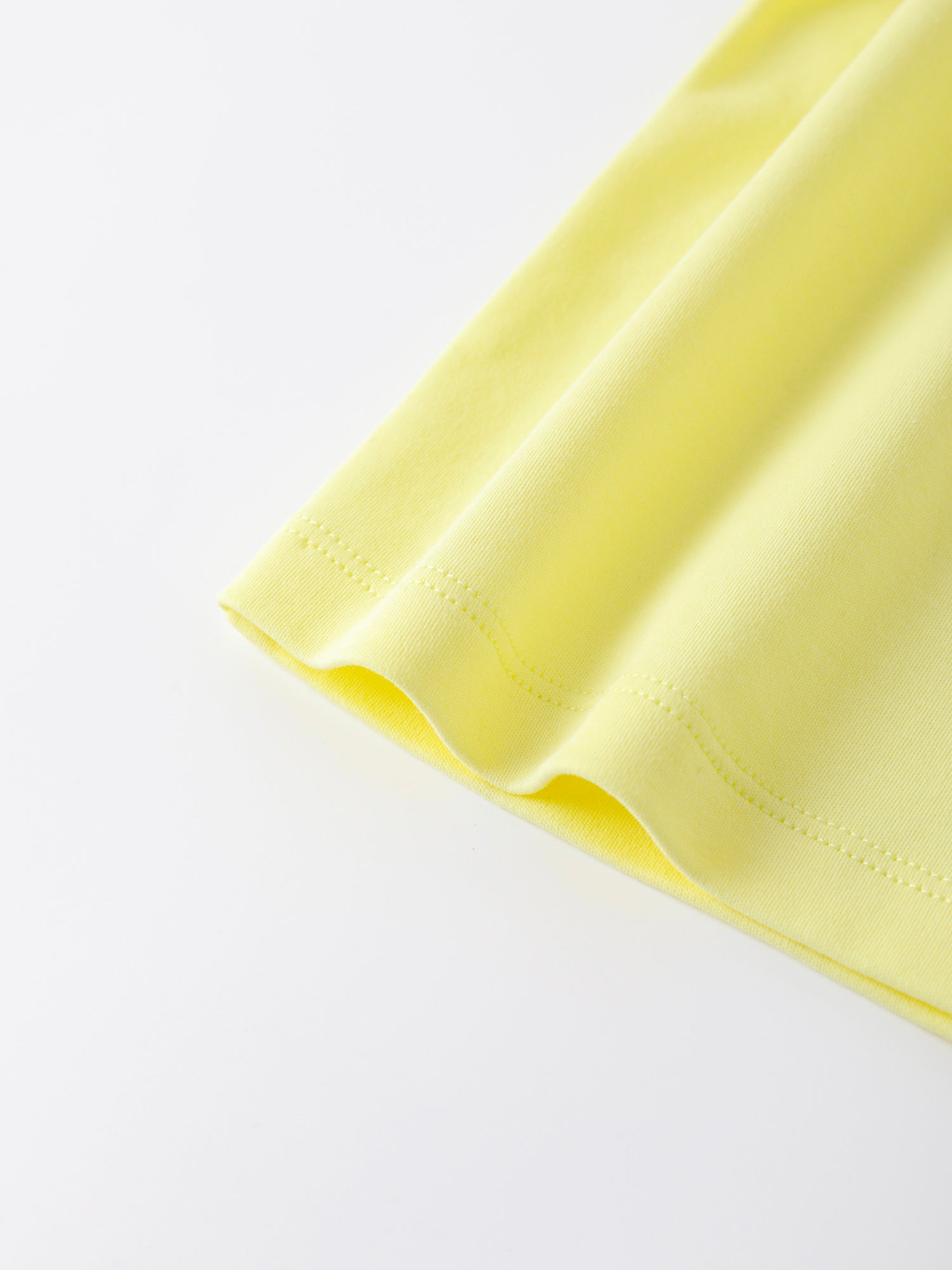 Girls Pleated Collar Print Tee