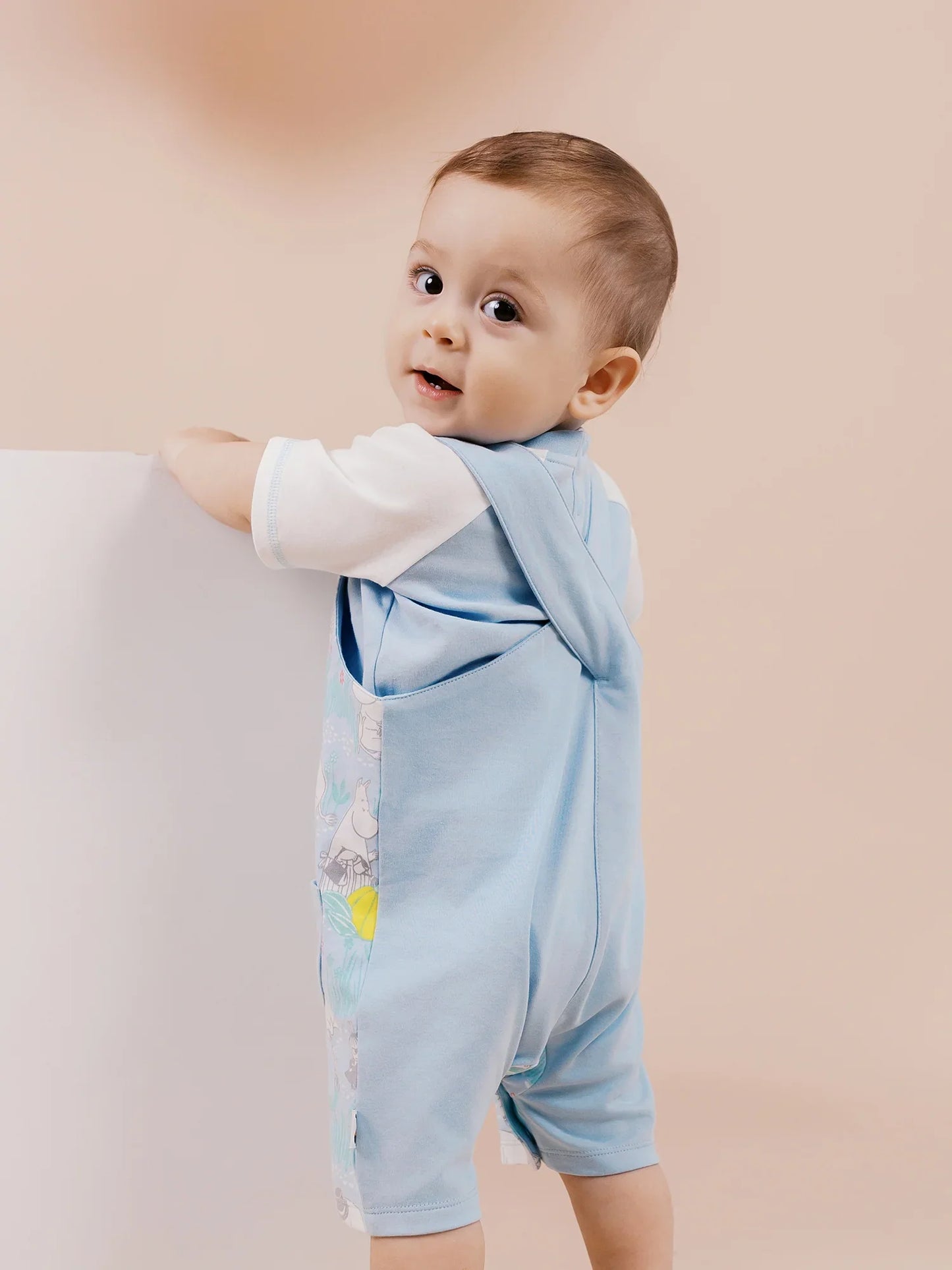 Baby All-Over Print Short Dungarees