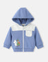 Baby Boys' Hooded Zip‑Up Jacket