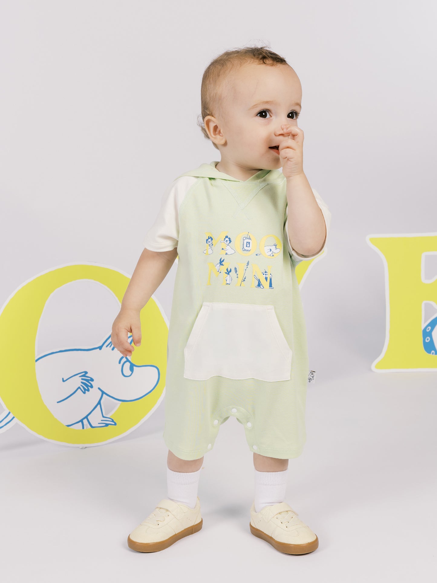 Moomin Print Baby Sweatshirt Romper