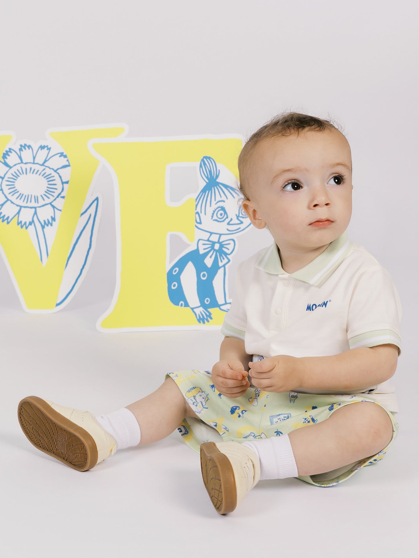 All‑Over Moomin Print Baby Shorts