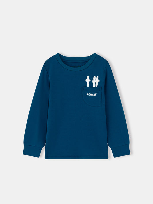 Boys Hattifatteners Print Pocket Long Sleeve T-Shirt