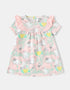 Baby Ruffle Collar All‑Over Print Dress