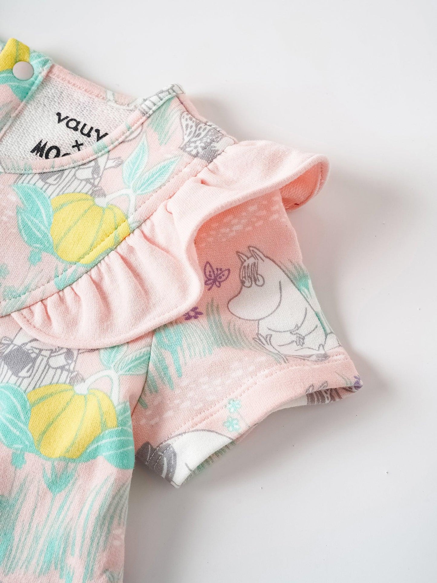 Baby Ruffle Collar All‑Over Print Dress