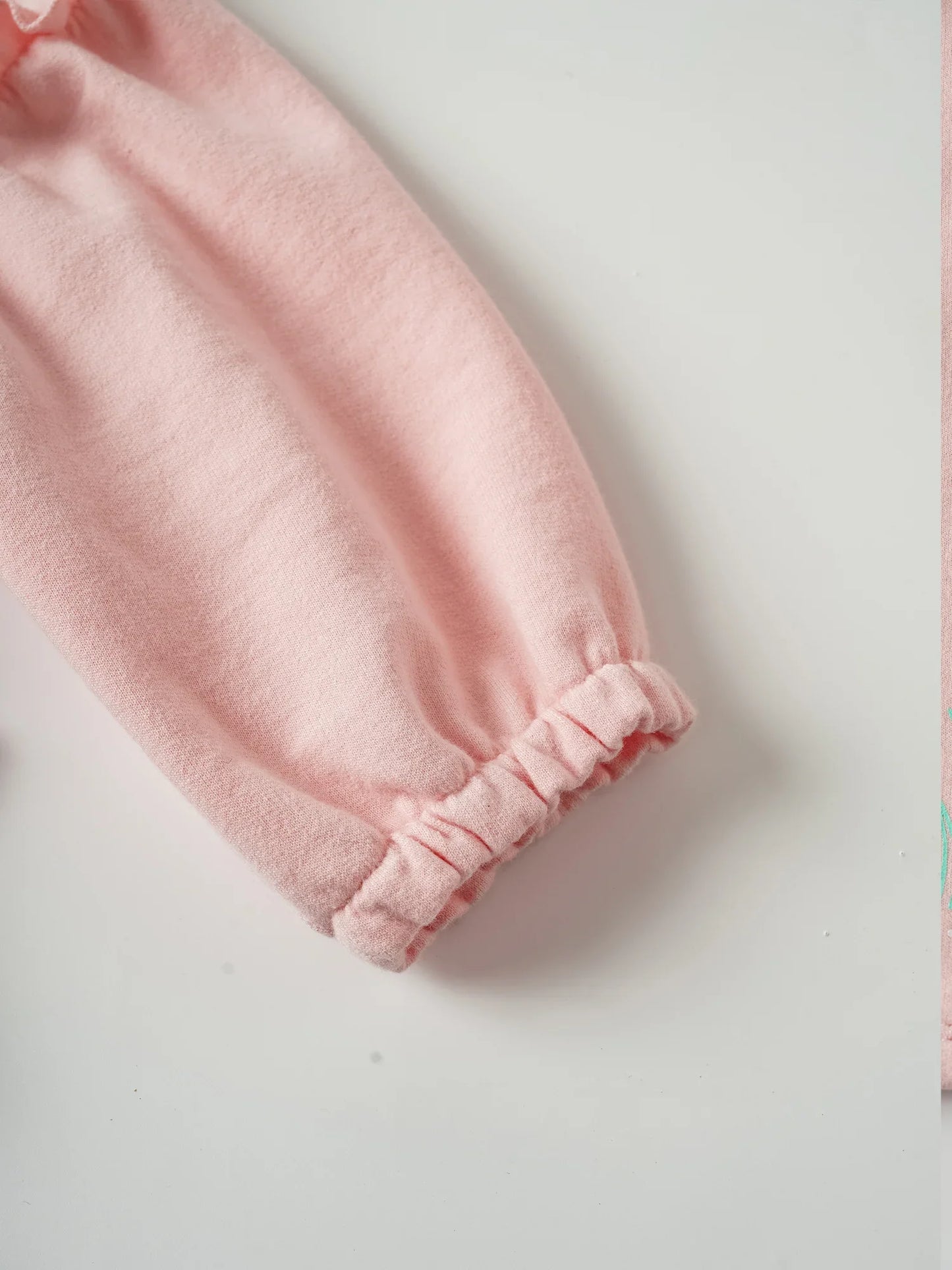 Baby Balloon Sleeve Zip‑Up Print Jacket