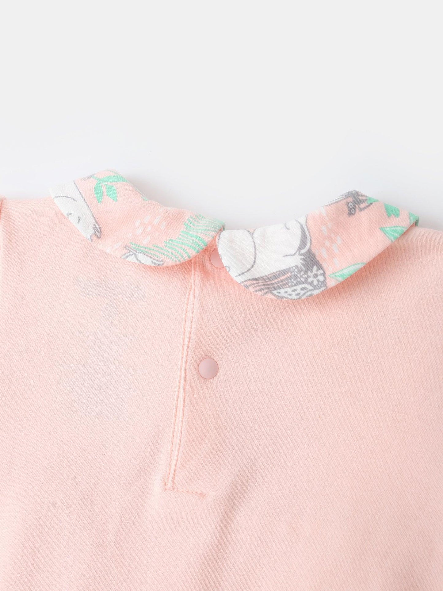Baby Peter Pan Collar Puff Sleeve Romper