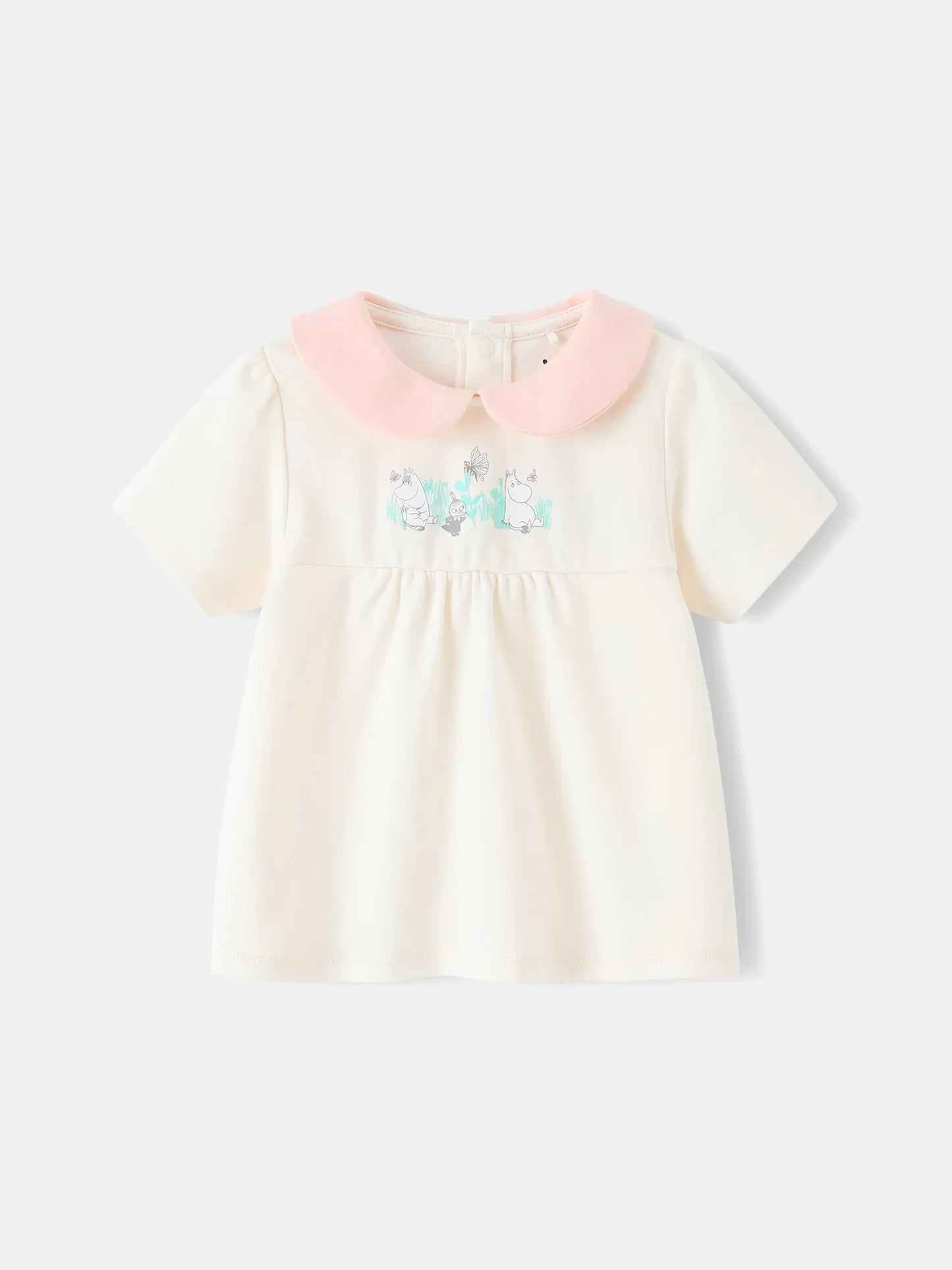 Baby Peter Pan Collar Puff Sleeve Dolly Top