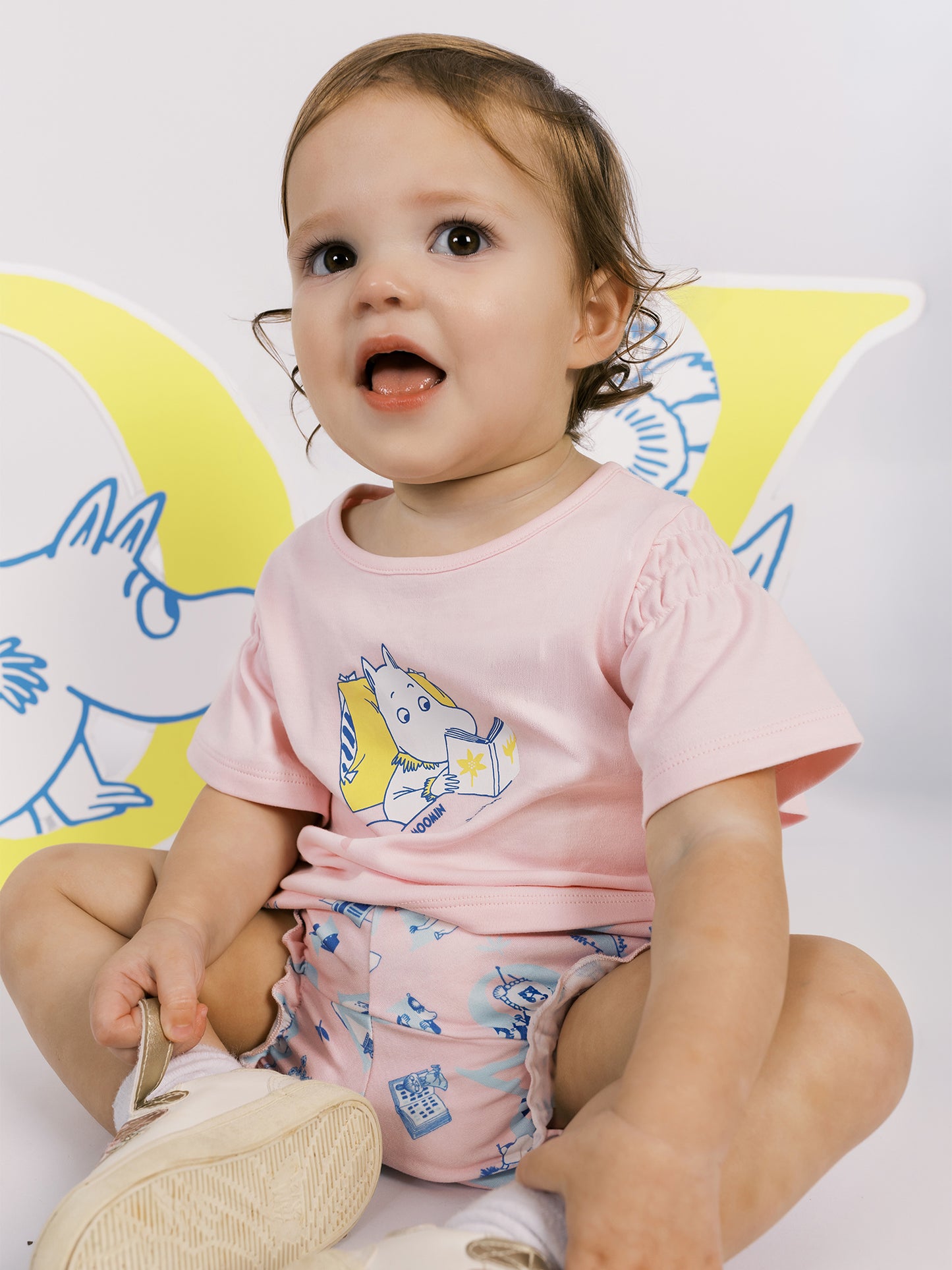 All‑Over Moomin Print Baby Shorts