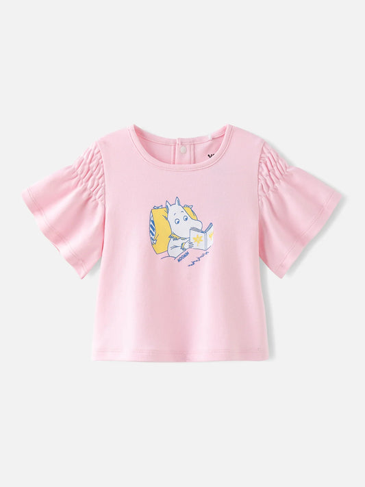 Baby Flutter‑Sleeve Graphic T‑Shirt