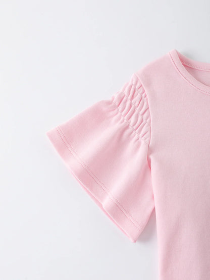 Baby Flutter‑Sleeve Graphic T‑Shirt
