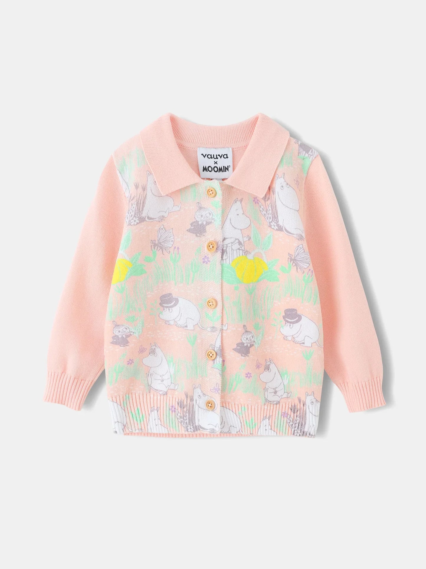 Baby Polo Neck Print Cardigan