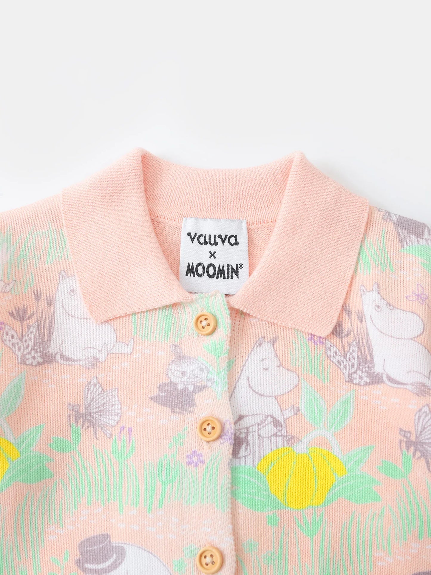 Baby Polo Neck Print Cardigan