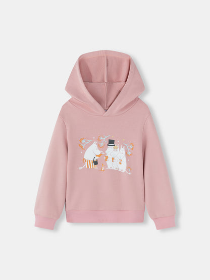 Girls Moomin Print Hooded Sweatshirt
