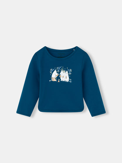 Baby Moomin Print Long Sleeve T-Shirt