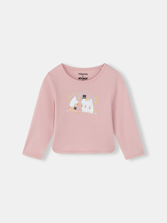 Baby Girls Moomin Print Long Sleeve T-Shirt