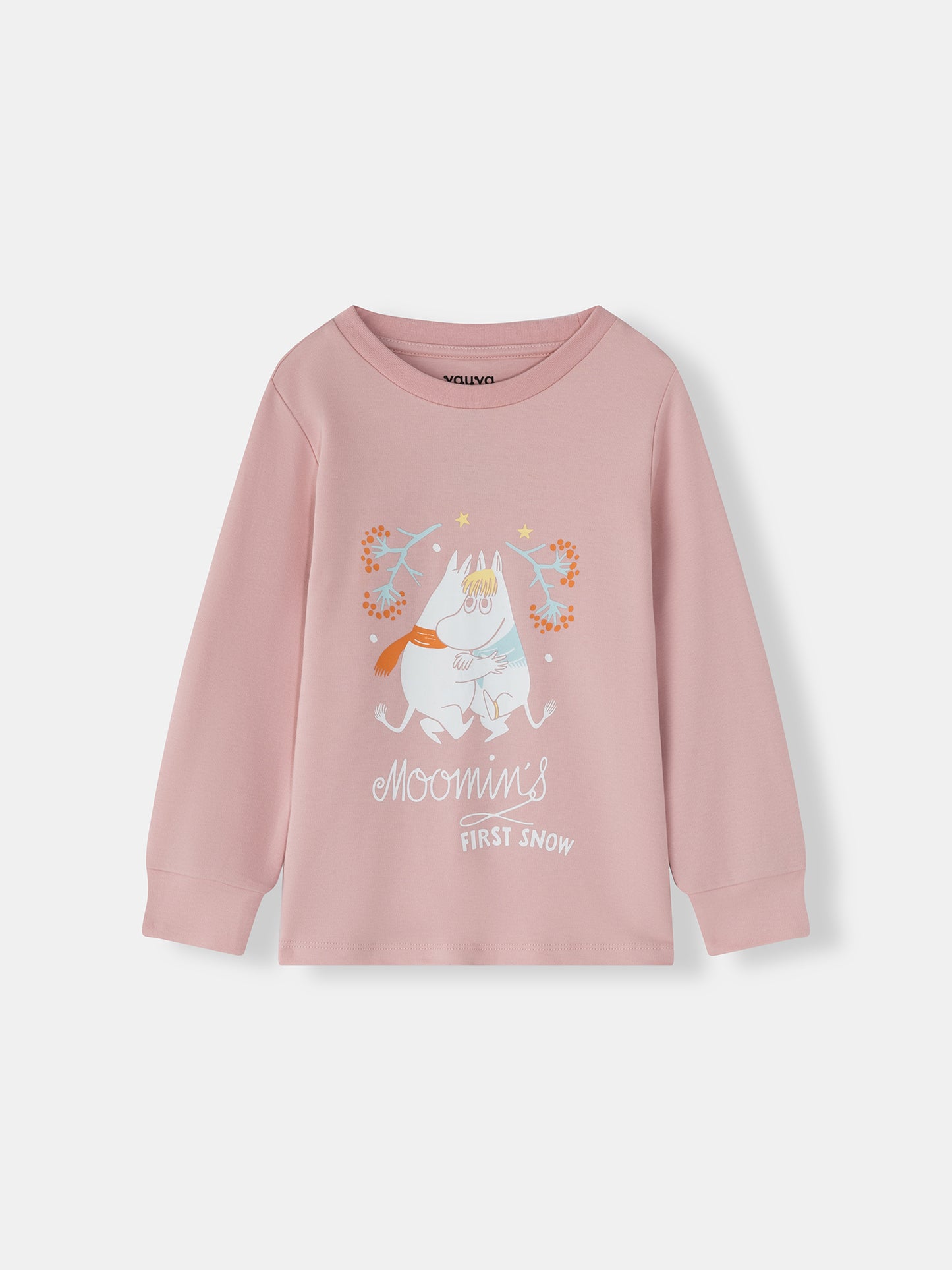 Girls Moomin First Snow Print Long Sleeve T-Shirt