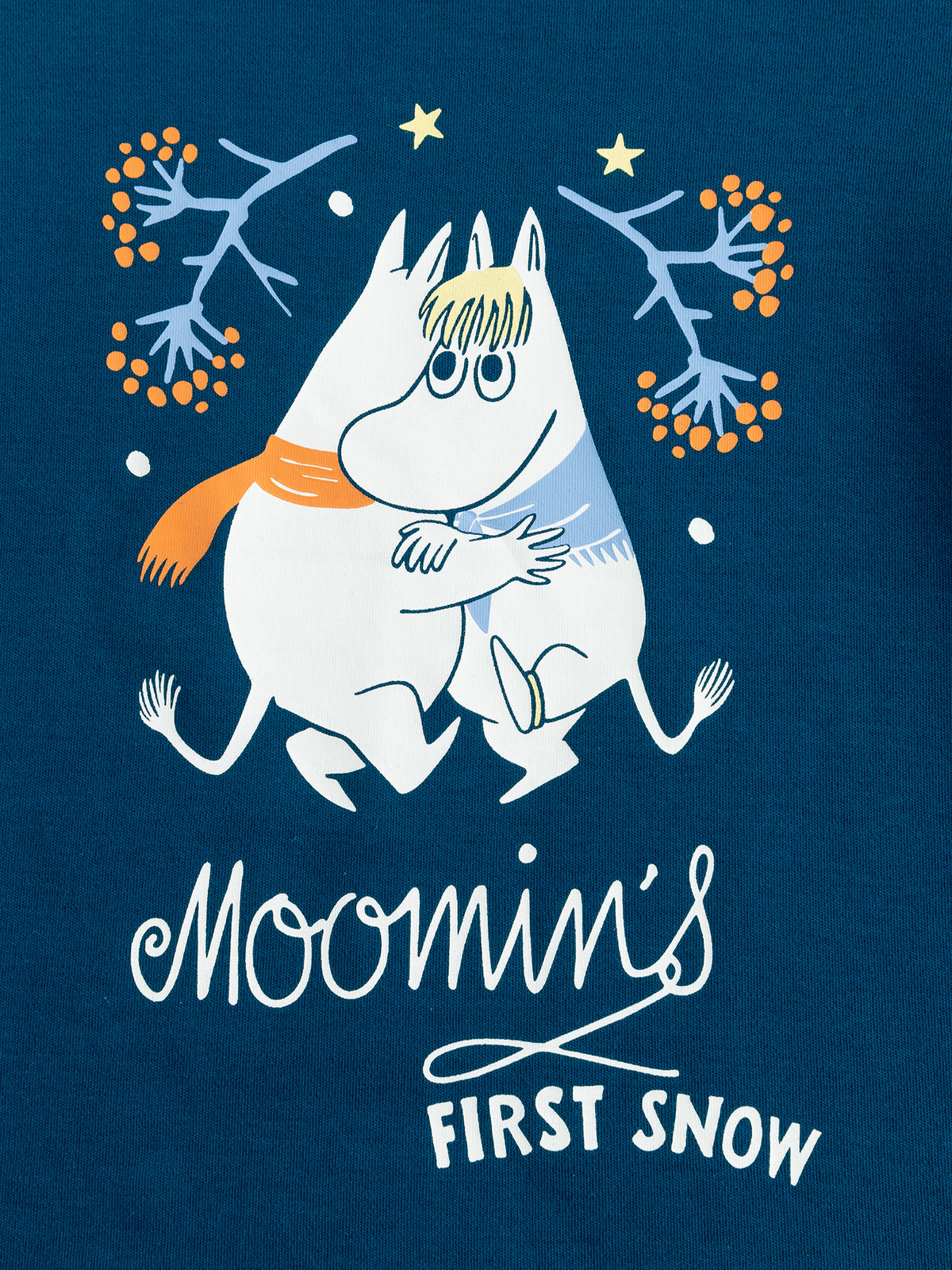Kids Moomin First Snow Print Long Sleeve T-Shirt